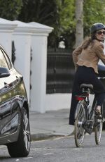 PIPPA MIDLETON Out Riding Her Bike in London 04/11/2017