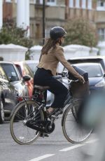 PIPPA MIDLETON Out Riding Her Bike in London 04/11/2017