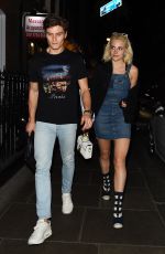 PIXIE LOTT and Oliver Cheshire Night Out in London 04/07/2017