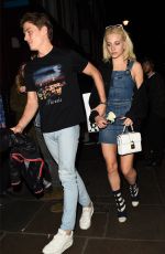 PIXIE LOTT and Oliver Cheshire Night Out in London 04/07/2017