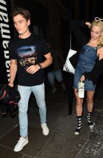 PIXIE LOTT and Oliver Cheshire Night Out in London 04/07/2017