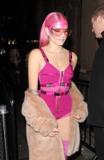 PIXIE LOTT Arrives at a Secret Gig at Sink the Pink Club in London 04/14/2017