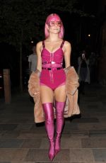 PIXIE LOTT Arrives at a Secret Gig at Sink the Pink Club in London 04/14/2017