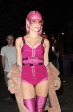 PIXIE LOTT Arrives at a Secret Gig at Sink the Pink Club in London 04/14/2017