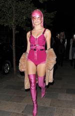 PIXIE LOTT Arrives at a Secret Gig at Sink the Pink Club in London 04/14/2017