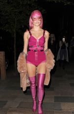 PIXIE LOTT Arrives at a Secret Gig at Sink the Pink Club in London 04/14/2017