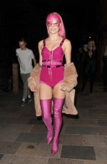 PIXIE LOTT Arrives at a Secret Gig at Sink the Pink Club in London 04/14/2017