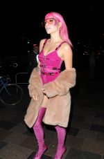PIXIE LOTT Arrives at a Secret Gig at Sink the Pink Club in London 04/14/2017