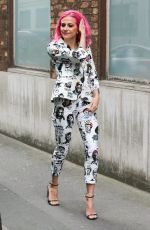 PIXIE LOTT Arrives at AOL Studios in London 04/13/2017