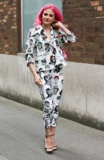 PIXIE LOTT Arrives at AOL Studios in London 04/13/2017
