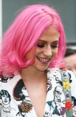 PIXIE LOTT Arrives at AOL Studios in London 04/13/2017