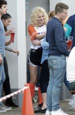 PIXIE LOTT at a Charity Football Match in Bexleyheath 04/02/2017