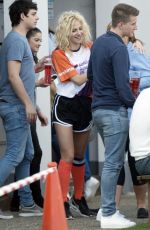 PIXIE LOTT at a Charity Football Match in Bexleyheath 04/02/2017