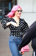 PIXIE LOTT Leaves Good Morning Britain Studio in London 04/14/2017