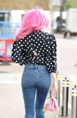 PIXIE LOTT Leaves Good Morning Britain Studio in London 04/14/2017