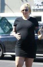 Pregnant JENNA JAMESON Out for Lunch in West Hollywood 04/02/2017