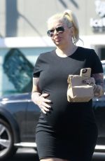 Pregnant JENNA JAMESON Out for Lunch in West Hollywood 04/02/2017