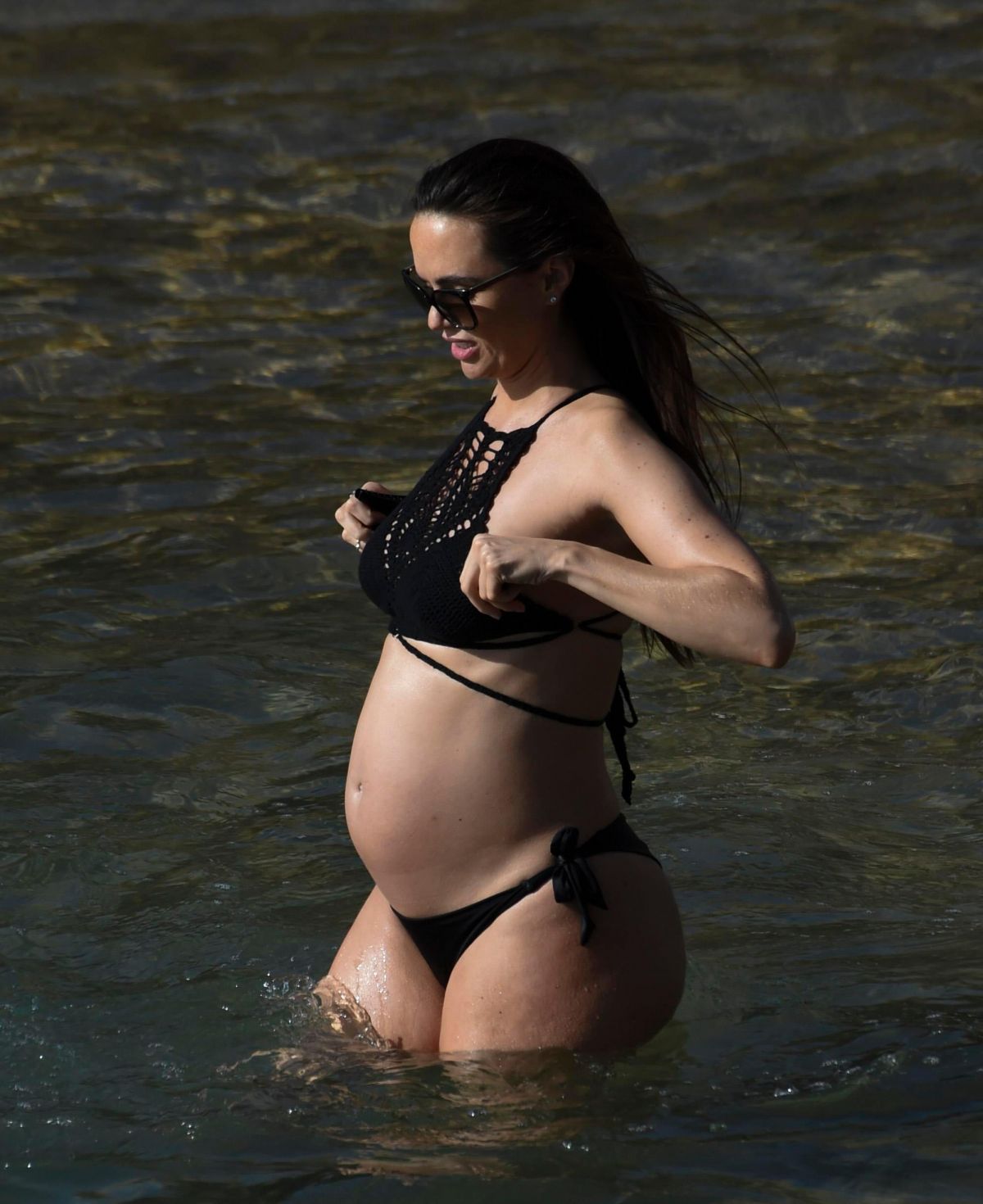 Pregnant JENNIFER METCALFE in Bikini at a Beach in Tenerife 04/03/2017 Pregnant JENNIFER METCALFE in Bikini at a Beach in Tenerife 04/03/2017