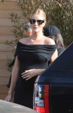 Pregnant ROSIE HUNTINGTON-WHITELEY Arrives for Her Baby Shower in Malibu 04/18/2017