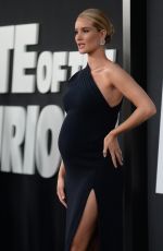 Pregnant ROSIE HUNTINGTON-WHITELEY at The Fate of the Furious Premiere in New York 04/08/2017