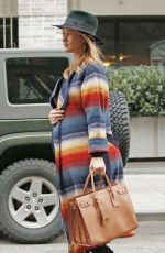 Pregnant ROSIE HUNTINGTON-WHITELEY Out and About in New York 04/07/2017