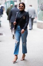 PRIYANKA CHOPRA in Ripped Jeans Out in New York 04/19/2017