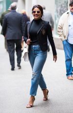 PRIYANKA CHOPRA in Ripped Jeans Out in New York 04/19/2017