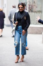 PRIYANKA CHOPRA in Ripped Jeans Out in New York 04/19/2017
