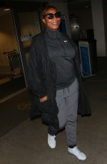 QUEEN LATIFAH at LAX Airport in Los Angeles 04/10/2017