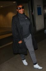QUEEN LATIFAH at LAX Airport in Los Angeles 04/10/2017