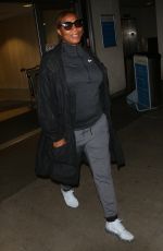 QUEEN LATIFAH at LAX Airport in Los Angeles 04/10/2017