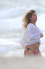 RACHEL HUNTER in Bikini on the Beach in New Zealand 03/19/2017