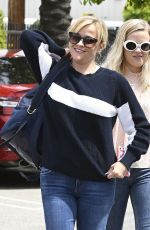 REESE WITHERSPOON and AVA PHILLIPPE After A Helicopter Trip in Santa Monica 04/11/2017