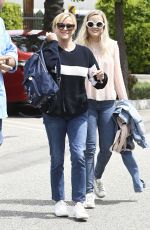 REESE WITHERSPOON and AVA PHILLIPPE After A Helicopter Trip in Santa Monica 04/11/2017