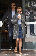 REESE WITHERSPOON Leaves a Starbucks in Brentwood 04/07/2017