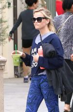 REESE WITHERSPOON Leaves Burn 60 in Brentwood 04/13/2017