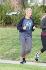 REESE WITHERSPOON Out Jogging in Los Angeles 04/17/2017