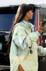 RIHANNA Arrives at Her Fenty+Puma Pop-up Store in Los Angeles 04/18/2017
