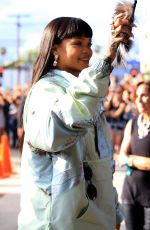 RIHANNA Arrives at Her Fenty+Puma Pop-up Store in Los Angeles 04/18/2017