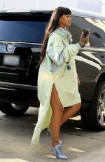 RIHANNA Arrives at Her Fenty+Puma Pop-up Store in Los Angeles 04/18/2017