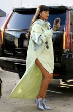 RIHANNA Arrives at Her Fenty+Puma Pop-up Store in Los Angeles 04/18/2017