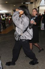 RIHANNA at LAX Airport in Los Angeles 04/07/2017