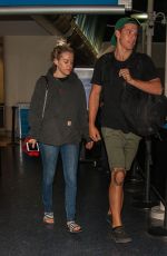 RILEY KEOUGH and Ben Smith-Petersen at LAX Airport in Los Angeles 04/10/2017