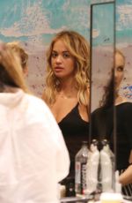 RITA ORA at a Hair Salon in Beverly Hills 04/12/2017