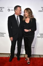 RITA WILSON and Tom Hanks at The Circle Premiere at 2017 Tribeca Film Festival in New York 04/26/2017