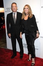 RITA WILSON and Tom Hanks at The Circle Premiere at 2017 Tribeca Film Festival in New York 04/26/2017