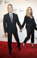 RITA WILSON and Tom Hanks at The Circle Premiere at 2017 Tribeca Film Festival in New York 04/26/2017