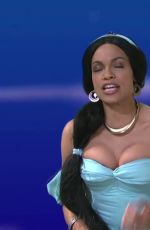 ROSARIO DAWSON as Princess Jasmine on SNL 04/08/2017