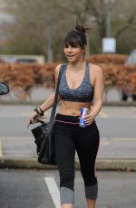 ROXANNE PALLETT in Sports Bra and Leggings Out in London 04/01/2017