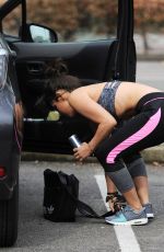 ROXANNE PALLETT in Sports Bra and Leggings Out in London 04/01/2017